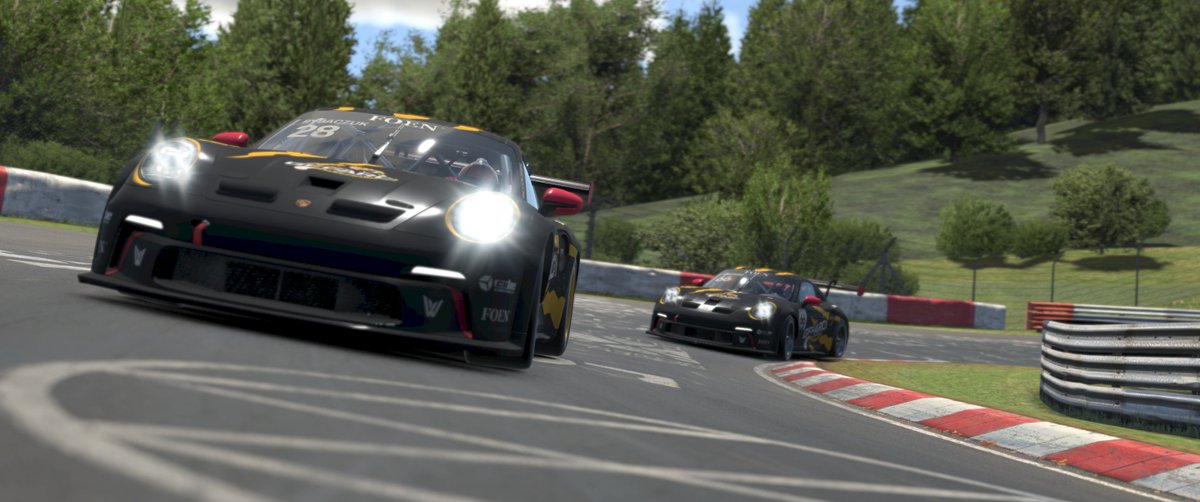 apexoneteam's tweet photo. Gepard is prepping up for @iRacing Nurburgring 24H - 2 days to go!
#ReleaseGepard #simracing https://t.co/fxITPVgGgk