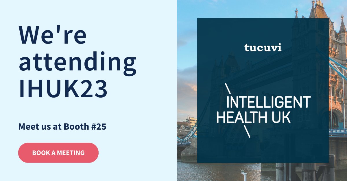 Next May 24-25, 2023, Tucuvi will be exhibiting at the upcoming #IHUK23, and we can't wait to see you there!

Drop by our booth #25 and discover how LOLA, our #AI voice-based virtual medical assistant, makes #healthcare systems more accessible and efficient.
