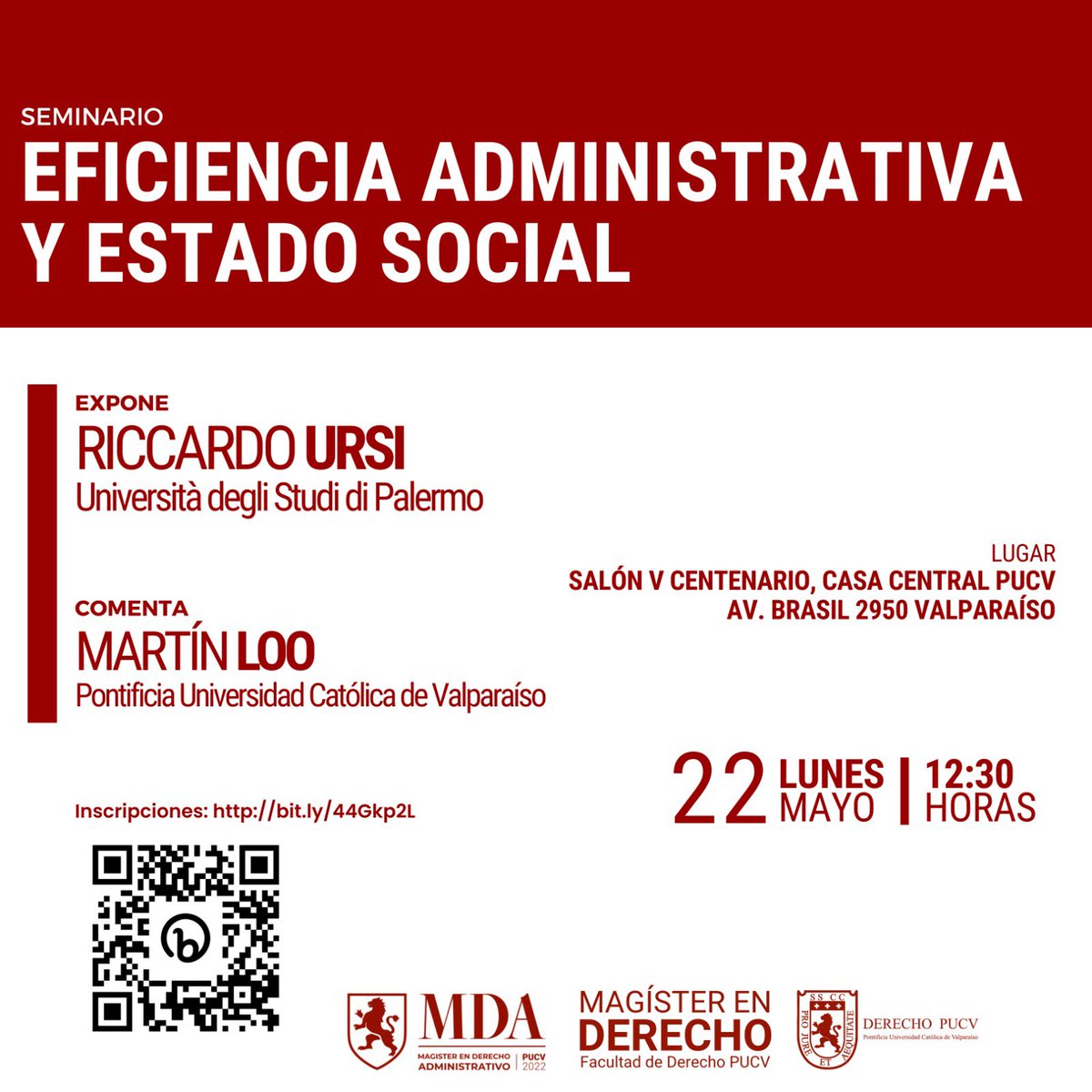 Derecho PUCV on Twitter "AGENDA 📅 Seminario "Eficiencia