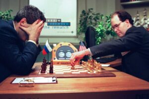 Deep Blue Defeats Kasparov in Tournament Match
May 11, 1997
The IBM computer and artificial intelligence Deep Blue defeats reigning chess champion and one of the greatest chess players of all time, Garry Kasparov, in the 6th and…
thisdayintechhistory.com/05/11/deep-blu…