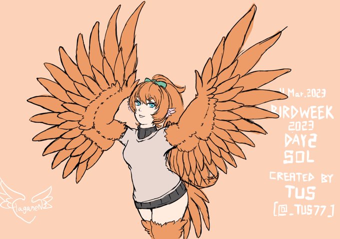 愛鳥週間2023 2日目 ソルちゃん | ハガネン #pixiv https://t.co/TiErmKiUkU
愛鳥週間2日目のハーピーちゃんはTUSサン(@_Tus77 )
のところのソルちゃん!!バニー姿がまたとってもえっちかわいいので要チェックだ!
#愛鳥週間だからハーピー描こうぜ 