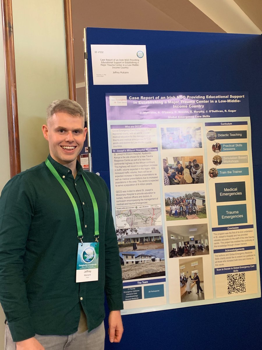 Prof Jean O'Sullivan (@drjeanosullivan) on Twitter photo <a href="/GECSIreland/">Global Emergency Care Skills</a> Faculty member Dr Jeff Mulcaire presenting great research he wrote on Trauma Skills training in a new MTC in Kenya..& on his birthday! #WADEM2023 <a href="/GECSIreland/">Global Emergency Care Skills</a> Faculty member Dr Jeff Mulcaire presenting great research he wrote on Trauma Skills training in a new MTC in Kenya..& on his birthday! #WADEM2023
