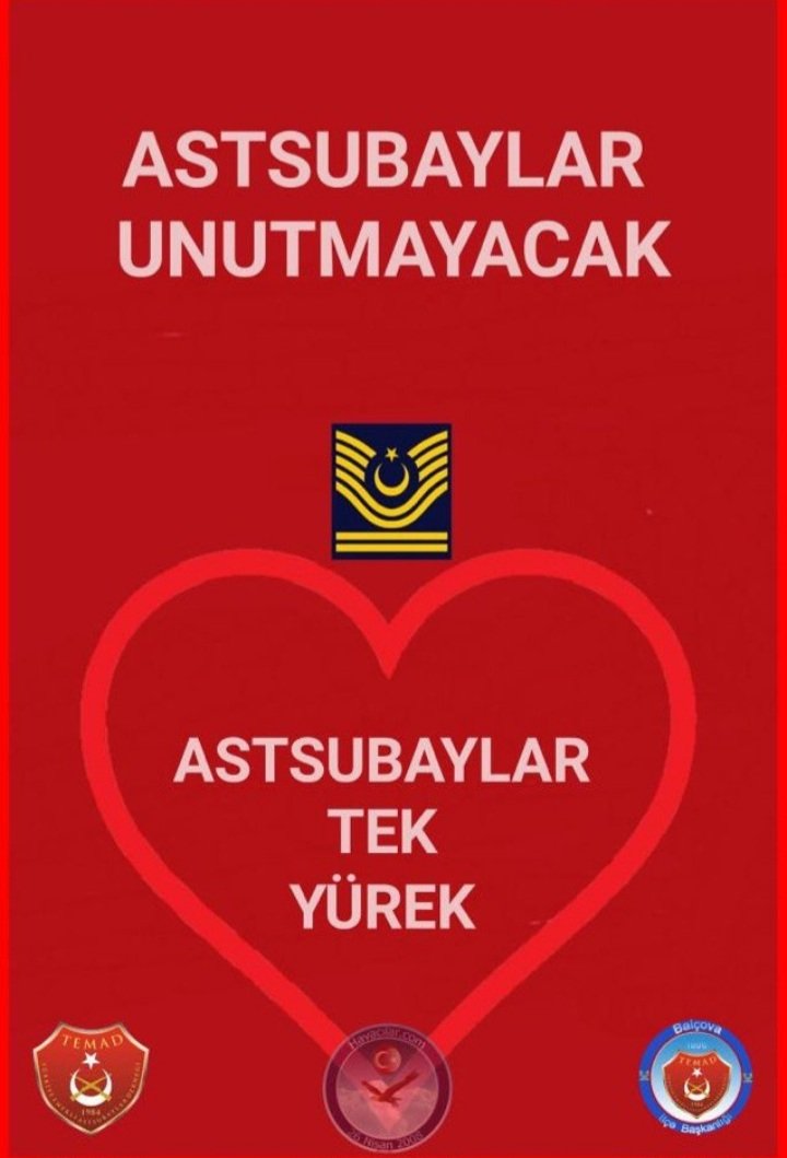 Arif52434616's tweet photo. #GüçlüTemadGüçlüAstsubay 
#StatümüzOnurumuzdur
#AstsubaylaraAdalet
Statümüz, Tazminat Hakkımız
ASTSUBAYLARTEKYÜREK🇹🇷
@RTErdogan @kilicdarogluk  @DrSinanOgan @dbdevletbahceli @tcsavunma @TC_icisleri @HMBakanligi @meral_aksener @CHPMuratBakan @DursunATAS38 @temadankara @DurgenHamza https://t.co/L15YjGdUgK