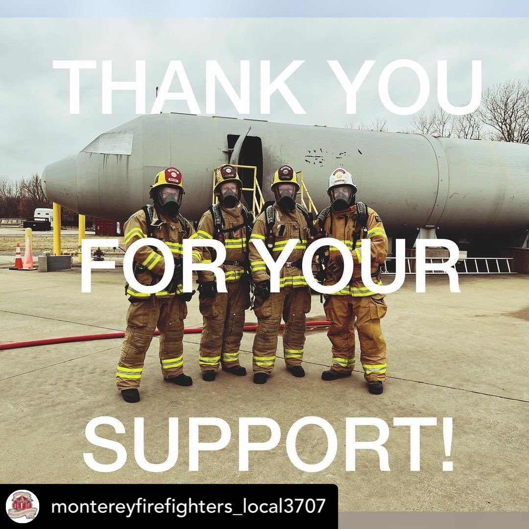 team10th's tweet image. Members of #Team10th from Monterey Firefighters L3707 recently fought against their local airports decision to move to a private for-profit model. They utilized their resources with #Team10th &amp;amp; #OURIAFF to combat the issue, &amp;amp; last week the board voted to KEEP Monterey FF.