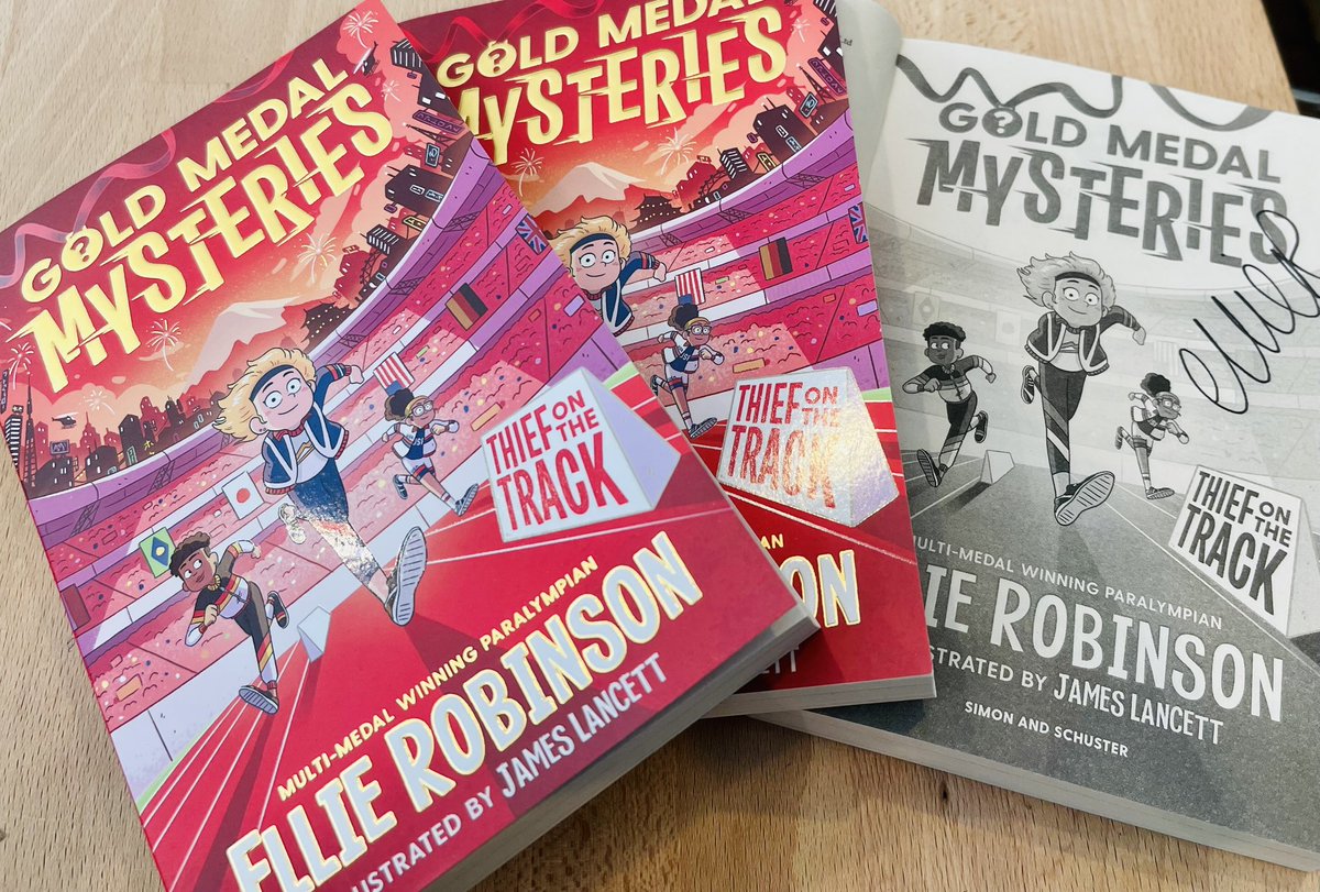 We have some #SIGNED copies of Gold Medal Mystery by @EllieRobinsonGB Join three sporting detectives as they race around the world in a mystery adventure series from multi gold medal-winning Paralympian, Ellie Robinson foxlanebooks.co.uk/product-page/g…
