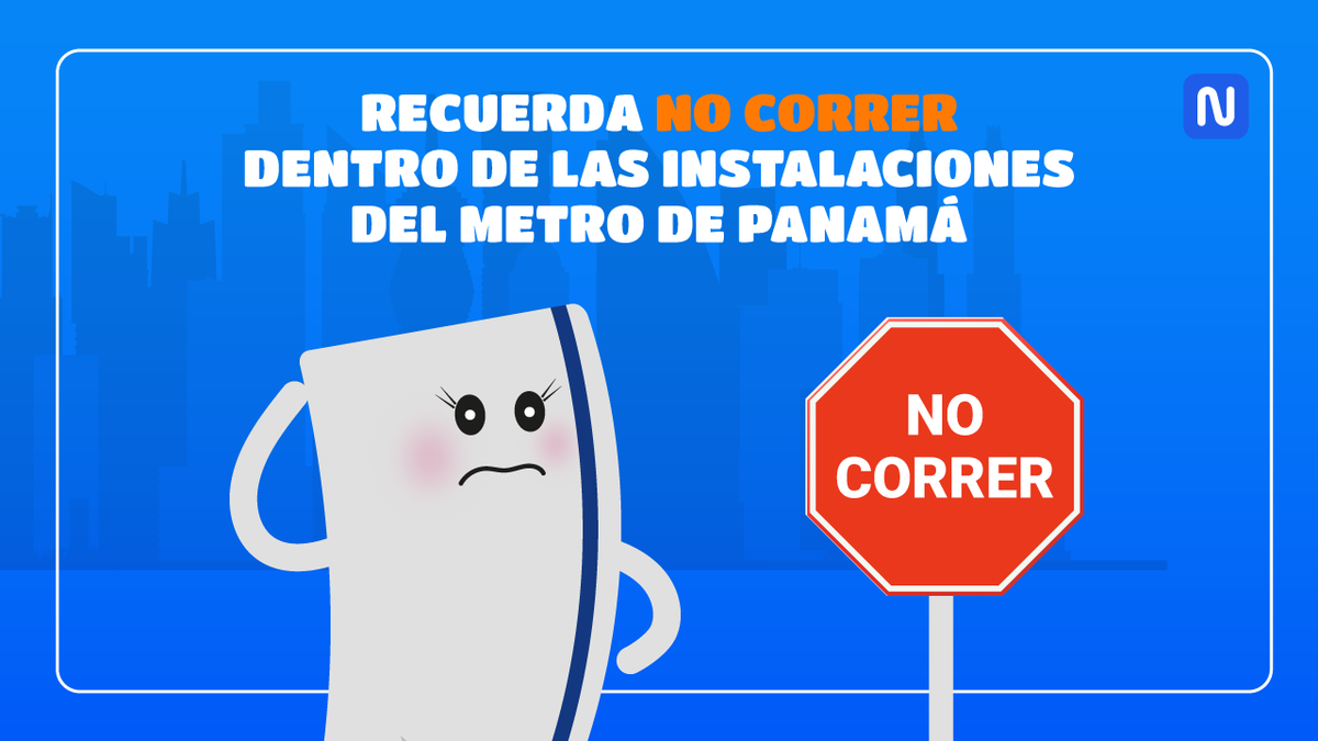 TarjetaMetrobus's tweet photo. #TitaTips Recuerda que no puedes correr🧐 dentro de las instalaciones de @Oficialmibus 🚍 y @elmetrodepanama 🚄 😉#TitaLaTarjetita #datitosbytita #Panama https://t.co/YA92EdBoh2