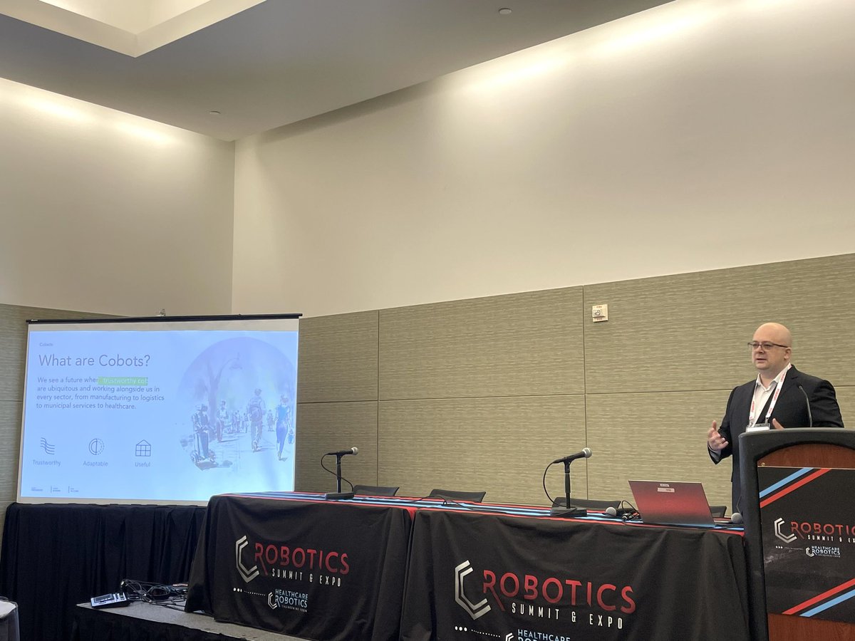 Brad Porter of Collaborative Robotics is sharing his perspective on how soon #cobots, with more human-like capability and a greater ability to collaborate with humans, are coming and the new challenges and opportunities they will present in #healthcare. #RSE2023