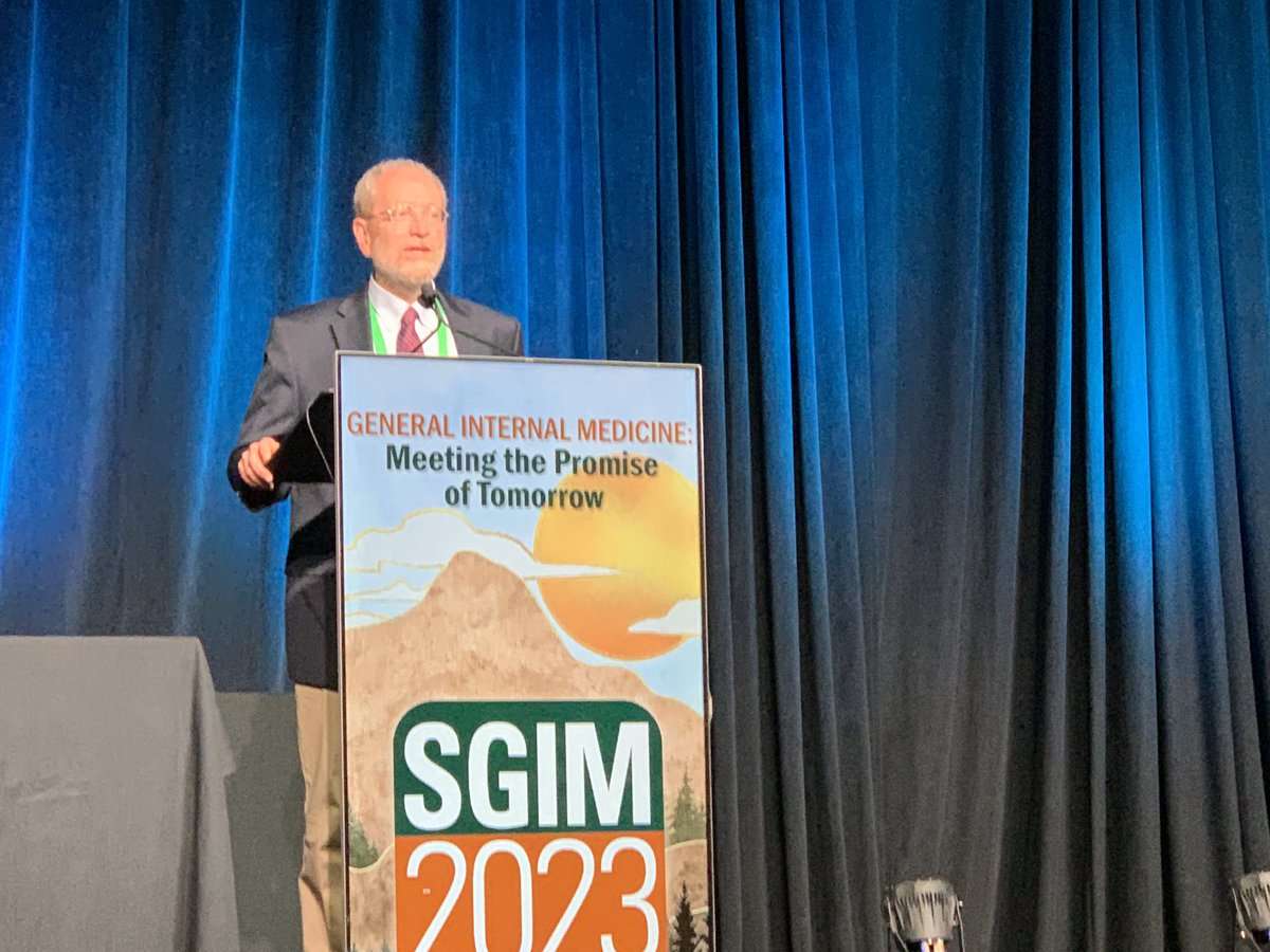 When you meet one of your idols..amazing! Dr. Frumkin, the man, the myth, the legend! Working to improve the planet for all. #SGIM23 @howardfrumkin
