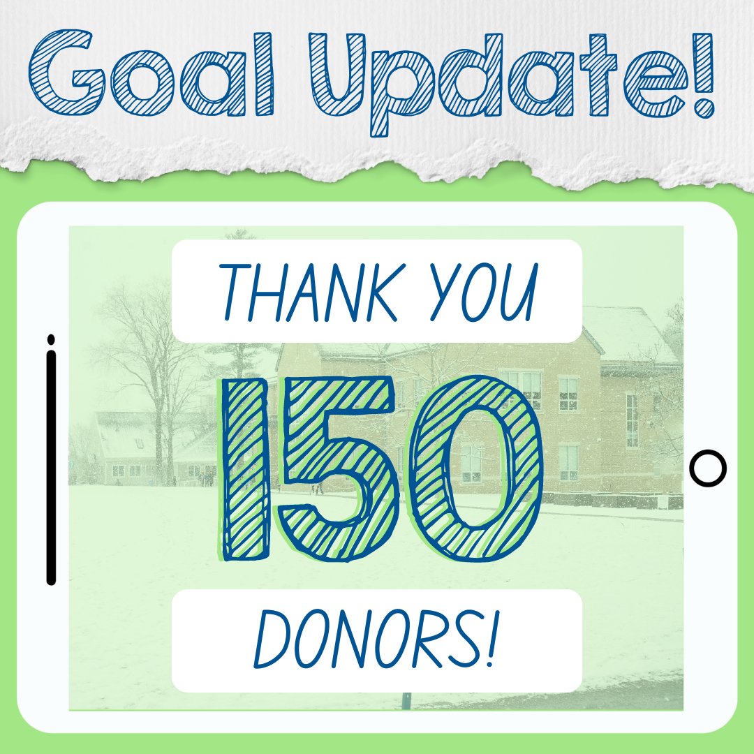 We’ve reached 150 donors to The Berwick Fund! We are only 100 donors away from our goal of 250! Thank you to everyone who has participated in our annual day of giving thus far. Click the link below to make your gift!

givecampus.com/zqnzjj
