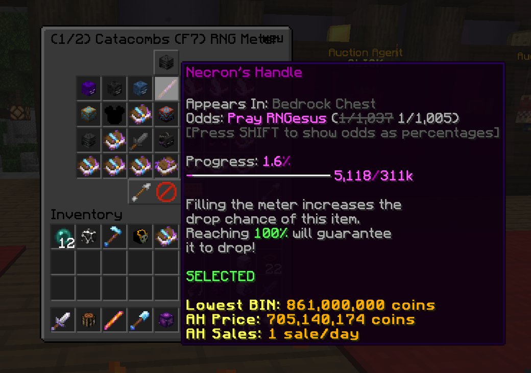 Skyblock Today on Twitter "RNG Meter now resets every time you drop