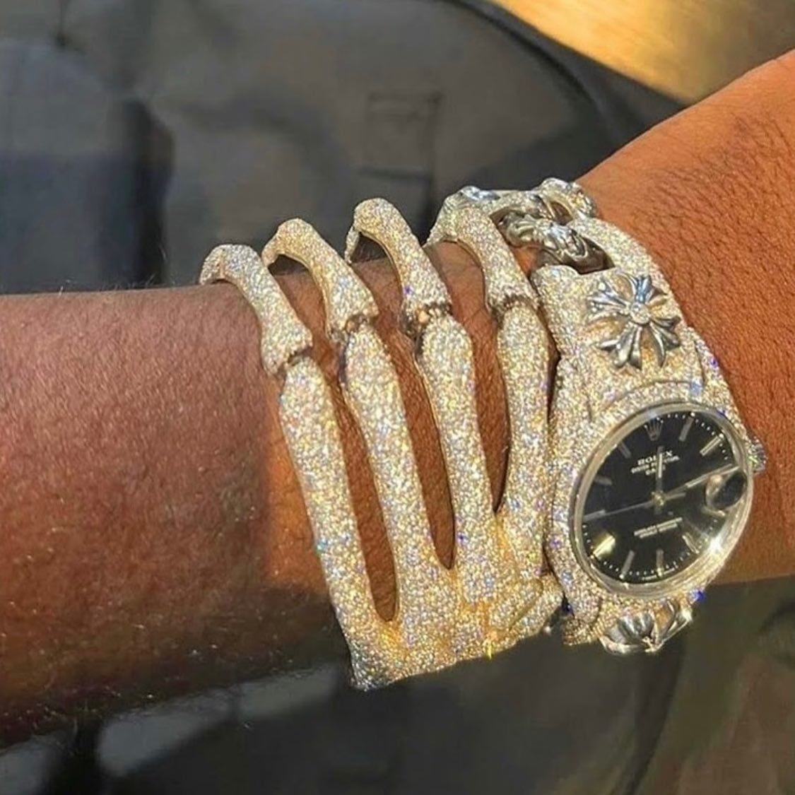 Stien Taknemmelig sø Ovrnundr on Twitter: "Ken Carson purchases an iced out Chrome Hearts x Rolex  watch https://t.co/Rvd5H9RcQX" / Twitter