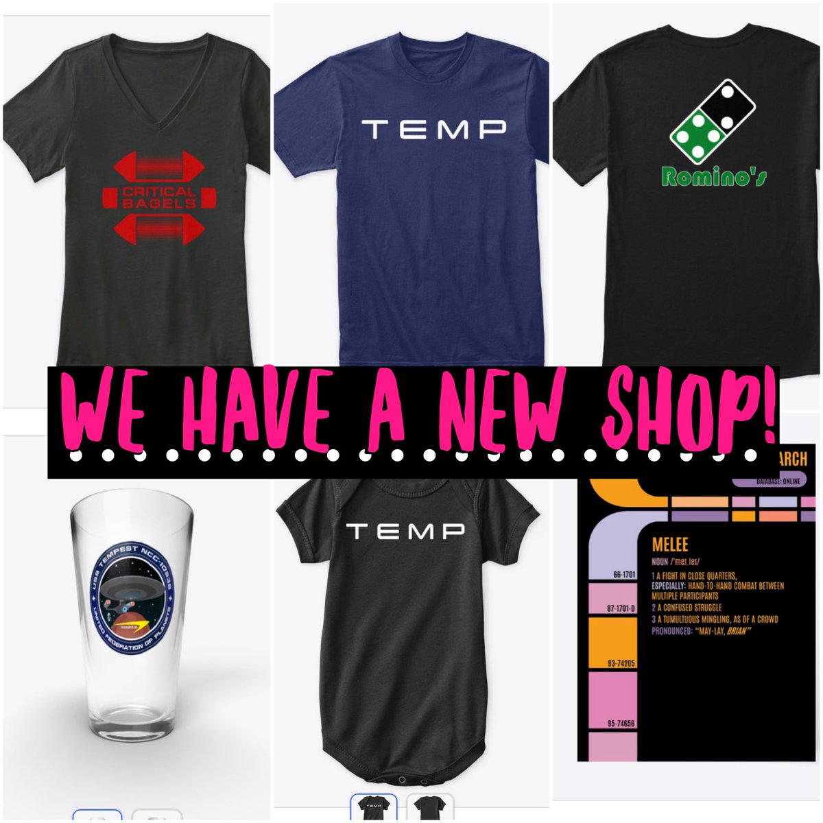 starshiptempest's tweet photo. Our 2nd bit of news: we have a NEW SH0P! Come check out all the new goods & grab something! Go to https://t.co/QlQmwCrUXq
❤️🖖🏼❤️🖖🏼❤️
#StarshipTempest #StarshipTempestMerch #SupportArtists #TTRPGrising #ActualPlay #StarTrekAdventures #TTRPG https://t.co/E80kAEdr2T