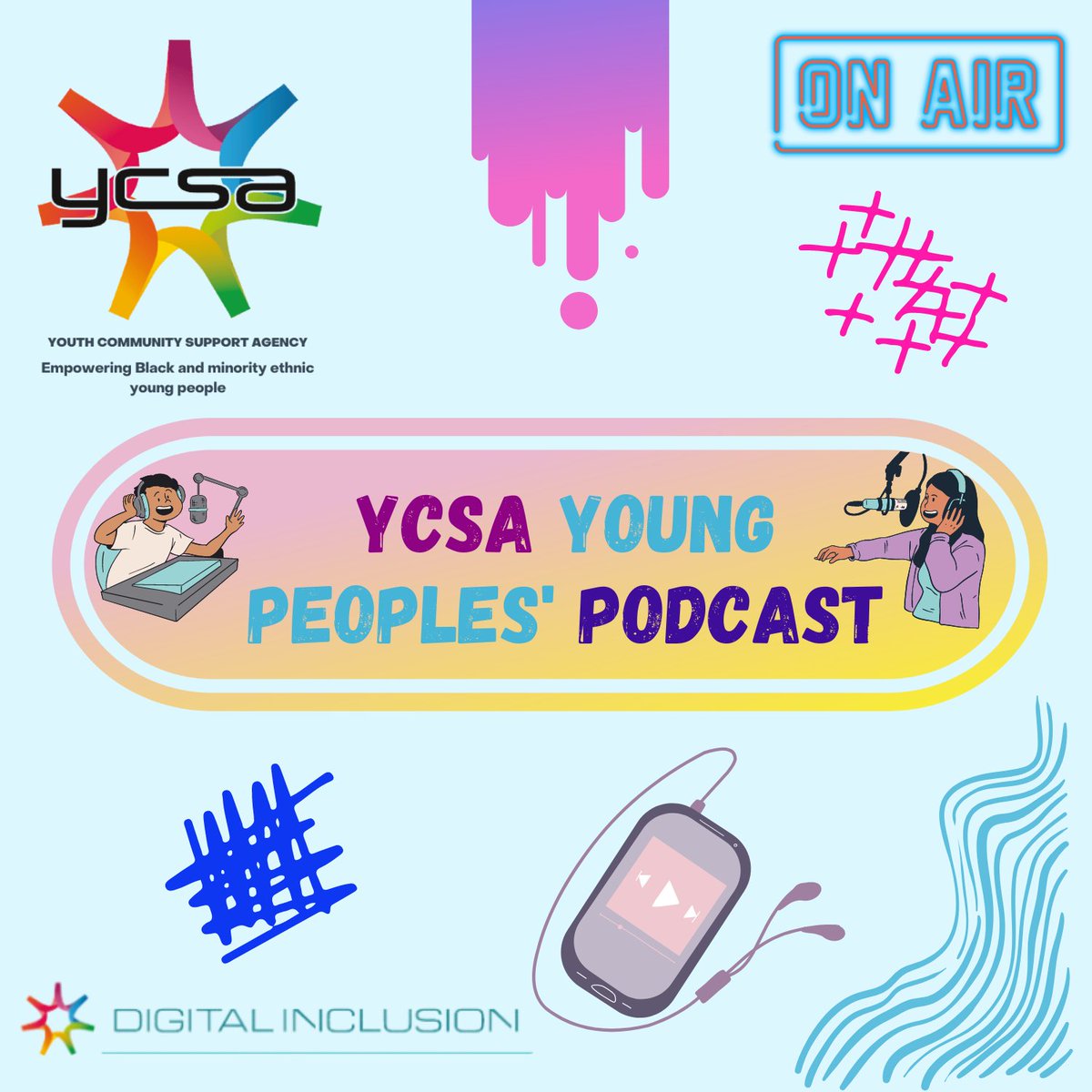 📷PODCAST RELEASE!📷The young social team at YCSA has made their first podcast sharing  their experiences, struggles and joys, whilst taking part in some of our projects. Listen here (and pls share far and wide!) soundcloud.com/ycsa-music/ycs…

#BmeRadio #RadioGlasgow #Glasgow #FeelGood