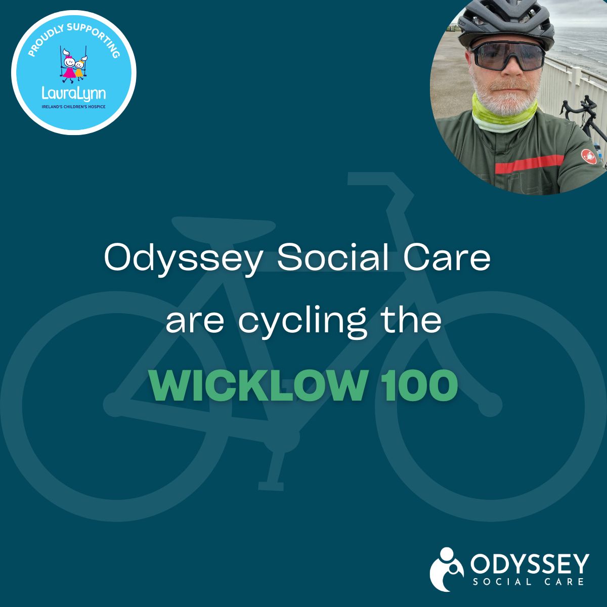 Odyssey Social Care are cycling the Wicklow 100 in aid of @LauraLynnHouse and we would love your support!
 
Click on the link below to donate, and thank you for your generosity.

idonate.ie/fundraiser/Ody…

#CharityFundraiser #ChildrensServices #Fundraising