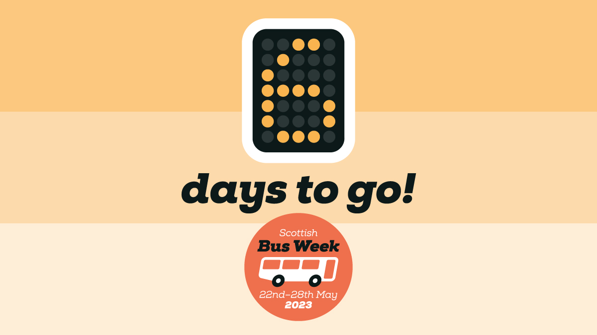 #ScottishBusWeek is a great opportunity to show our gratitude to all those who support and deliver our #bus services. Download resources from our website and shout about #bus! : lovemybus.scot/scottishbusweek #lovemybus #ChooseBus #countdown #getinvolved