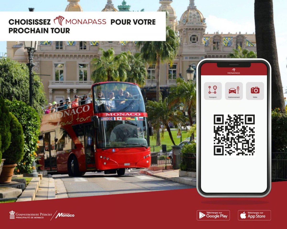 MonacoGrandTour's tweet photo. 📣 For your next tour, go directly to the #Monapass app vailable on GooglePlay and the App Store, to facilitate your ride https://t.co/JErL5EQvXb