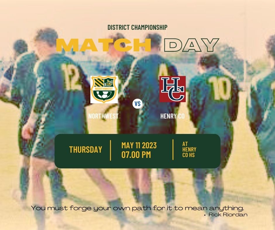 NWHS will be traveling to Henry Co for the District Championship at 7p. It is time to step out from the past and forge a new path. Best of luck! LETS GO VIKINGS!! #vikingstrong #forgeahead