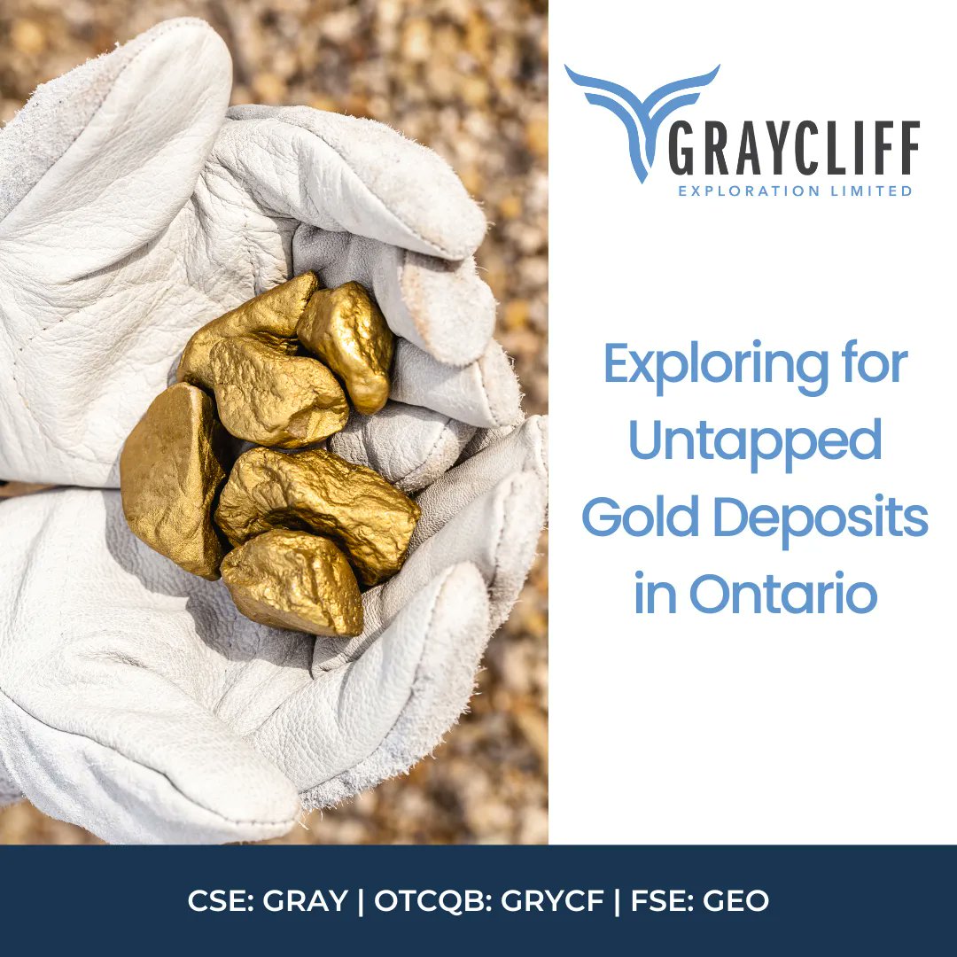 GraycliffExplor's tweet photo. We are excited about the #future of #goldmining &amp; are proud to be at the forefront of this dynamic #industry.

#Learnmore about our exciting #projects here ✨ https://t.co/vPYrGwPrs5

$GRAY $GRAY.C $GRYCF

#gold #mining #goldmining #investing #CSEstocks #stocks #OntarioCanada https://t.co/pdSiNlRkGx