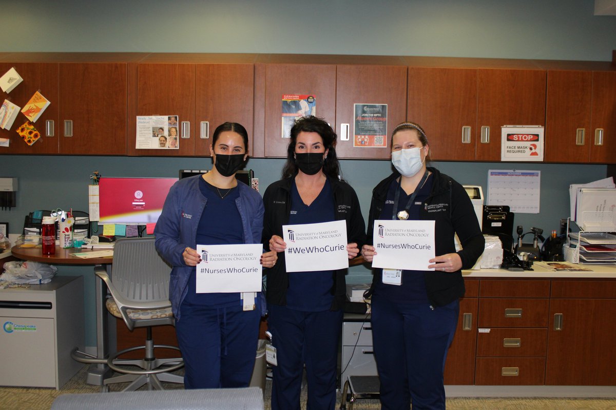 UMarylandRadOnc's tweet photo. Thank you to all of the outstanding and compassionate nurses in our department. In honor of National Nurses Week, we appreciate your passion for patient care and all that you do. #radonc #nursesweek #nurseswhocurie https://t.co/G2rVY5VkeR