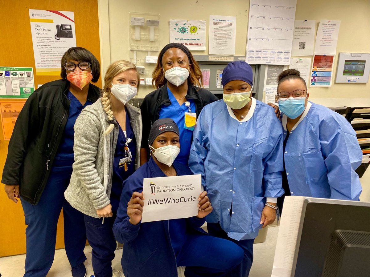 UMarylandRadOnc's tweet photo. Thank you to all of the outstanding and compassionate nurses in our department. In honor of National Nurses Week, we appreciate your passion for patient care and all that you do. #radonc #nursesweek #nurseswhocurie https://t.co/G2rVY5VkeR