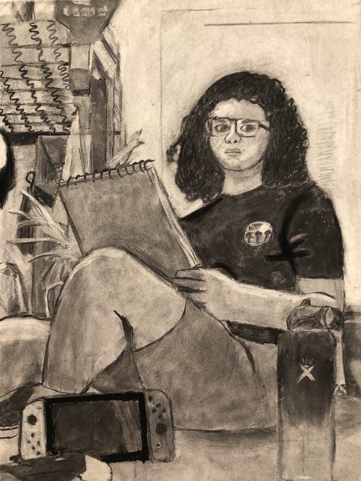 Final for my charcoal class 📒