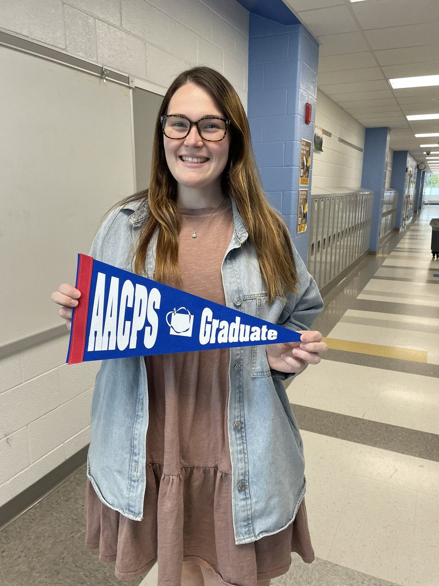 We are proud of our AACPSGrad Miss Taylor  <a href="/RHLeeESAACPS/">RHLeeESAACPS</a>  She attended Brooklyn Park Middle School and North County High School! She is one of our awesome 4th grade teachers! #ProudAACPSGrad  #AACPSFamily