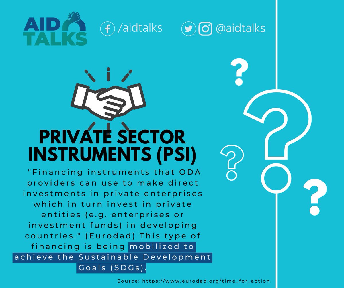 aidtalks's tweet photo. Another day, another set of aid terminologies! 💡

Today we ask: What is the Addis Ababa Action Agenda 🎯 and Private Sector Instruments 💵?
#aid #ODA #DevelopmentCooperation #DevEffectiveness #CSOs #AidTalks 

Stay tuned to our first podcast episode this month to know more 😉. https://t.co/eUkDIFrQgS