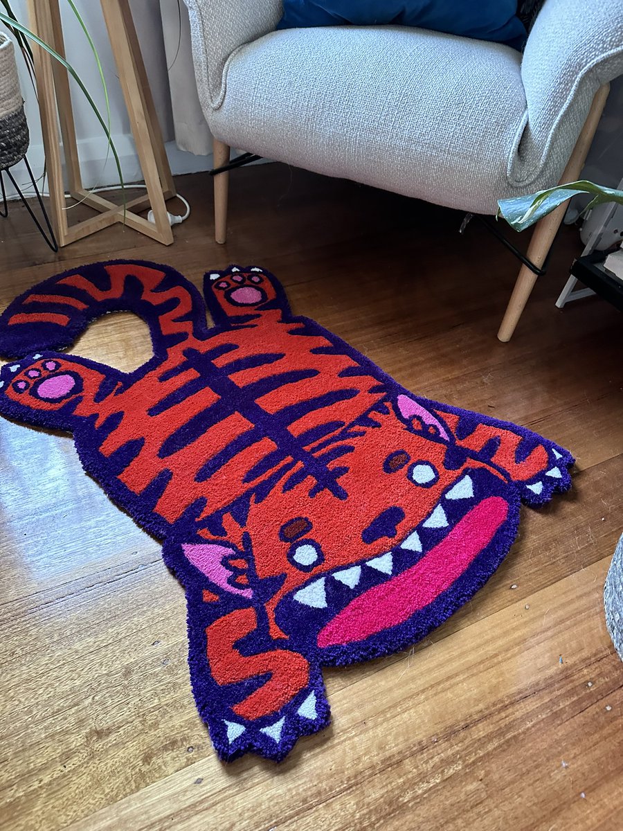 Tuff Stuff Rug 🐯 #tufting #tuftedrug