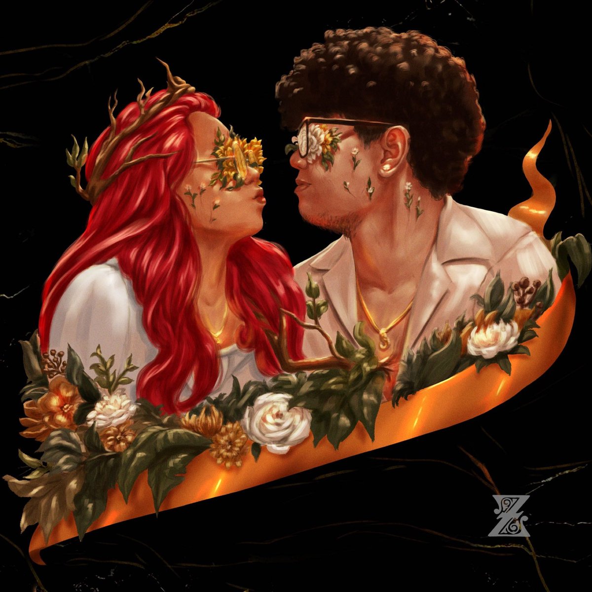zaroncanvas's tweet photo. Philia Infection

I first thought about how I was going to portray my best friend's and his girlfriend's portraits, one work that would show how in love they are. Trust me, it's almost as infectious as a disease. So I portrayed them in my signature style, with flowers overgrowing https://t.co/WiOcN47grz