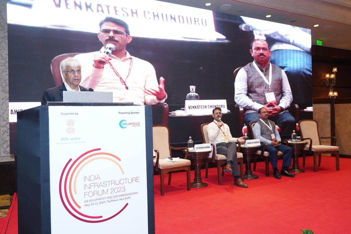 indiainfraforum's tweet photo. Special valedictory session - Gati Shakti at India Infrastructure Forum 2023.
@mouryans, @DoC_GoI; Venkata Subbarao Chunduru, Director India, @ibigroup
#IndiaInfrastructureForum #IIF2023 #InfrastructureDevelopment https://t.co/7XnF02jA5c