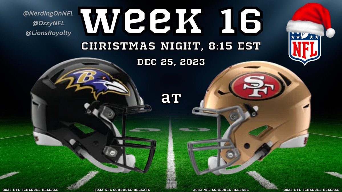 NFL Schedule Update on Twitter "NFL SCHEDULE LEAK Ravens at 49ers