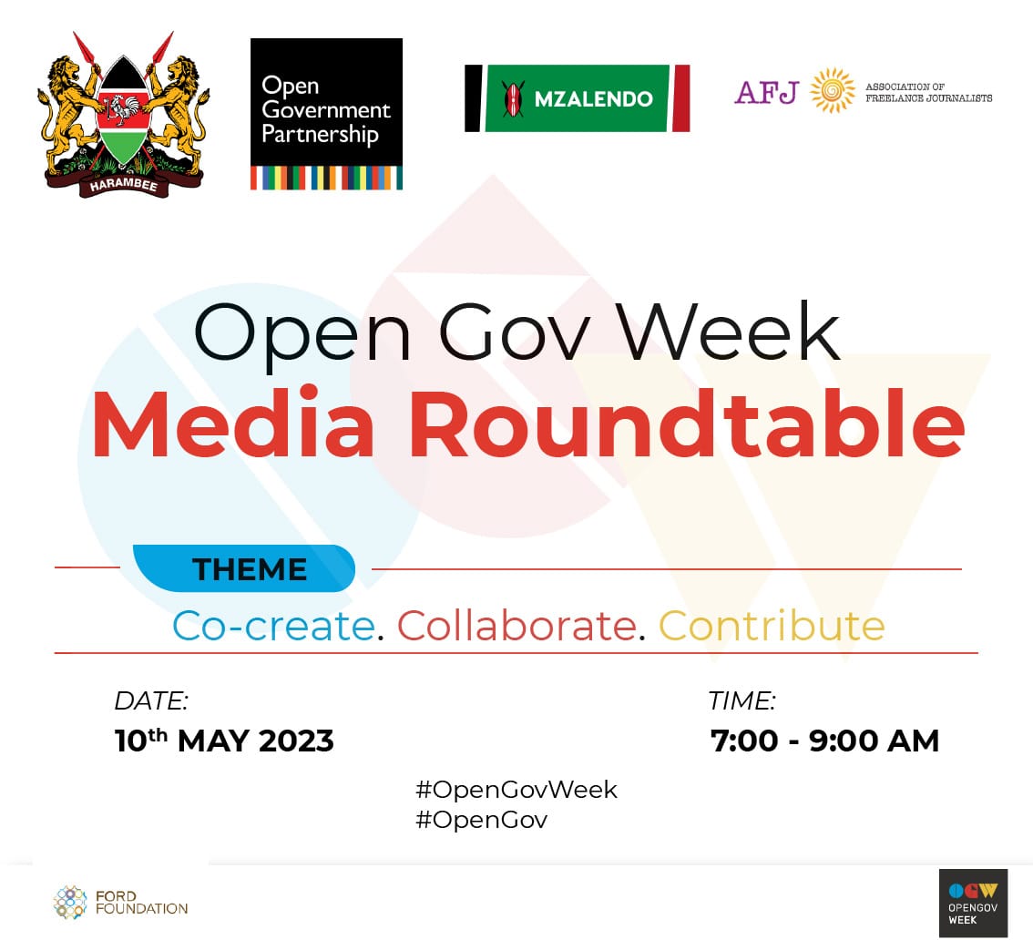 AFJFreelance's tweet photo. AFJ president @WinnieKamau254 called on Journalists to be part of the co- creation of OGP national action plan five. #OpenGovWeek #Ogpweek2023 #OgpKenya https://t.co/qgKoghuV4j