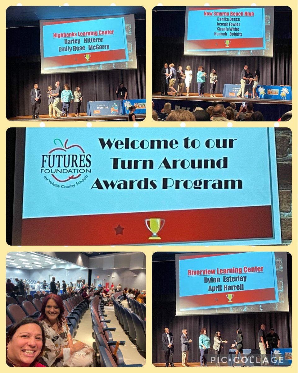 DraPC26's tweet photo. What a GREAT event last night! The Turn Around Awards 🥳Congratulations to all the recipients! We are proud of you! We were there celebrating with one of my students from our MIND program. It definitely takes a village. #LeadWithGraceAndRespect @volusiaschools @ertaylor75 https://t.co/jeTudws7cp