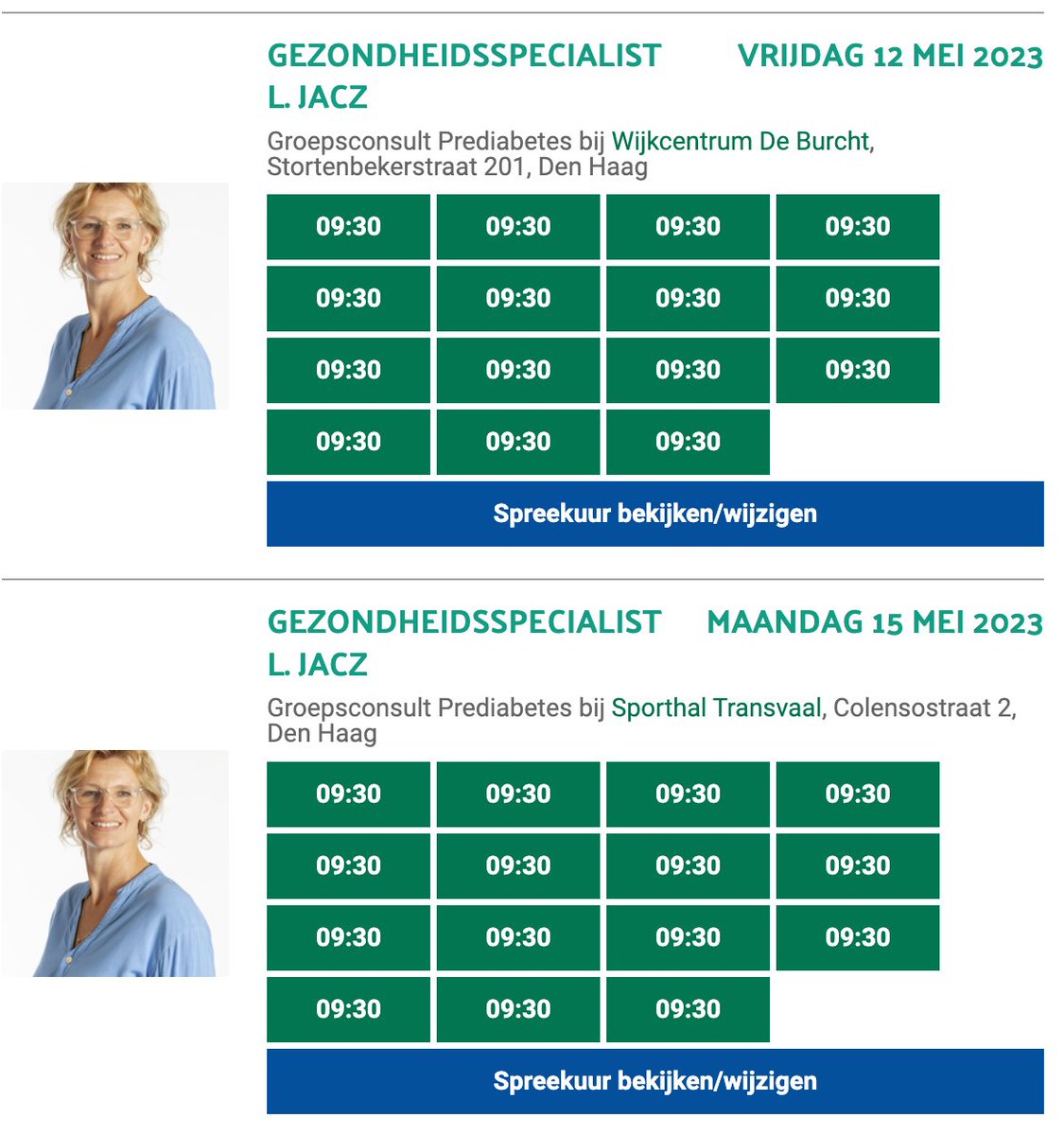 Geef u gerust patiënten op voor groepsbijeenkomsten Pre-Diabetes via Pluhz.nl. Kan ook in uw praktijk. Vraag Marius of Robert.