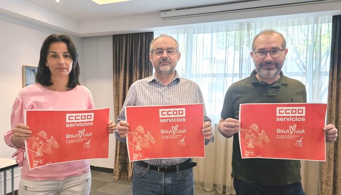 serviciosccoo's tweet photo. ¿Quién quieres que gane en #EUROVISION2023?
🕊️Queremos que gane Blanca Paloma, sí, pero ¿sabes que hay en el backstage? ¡MALAS CONDICIONES LABORALES!
✊Pues nuestros 12 puntos van para que ganen las trabajadoras en hostelería
Eaea #UnionVision https://t.co/GEvBn7P90v