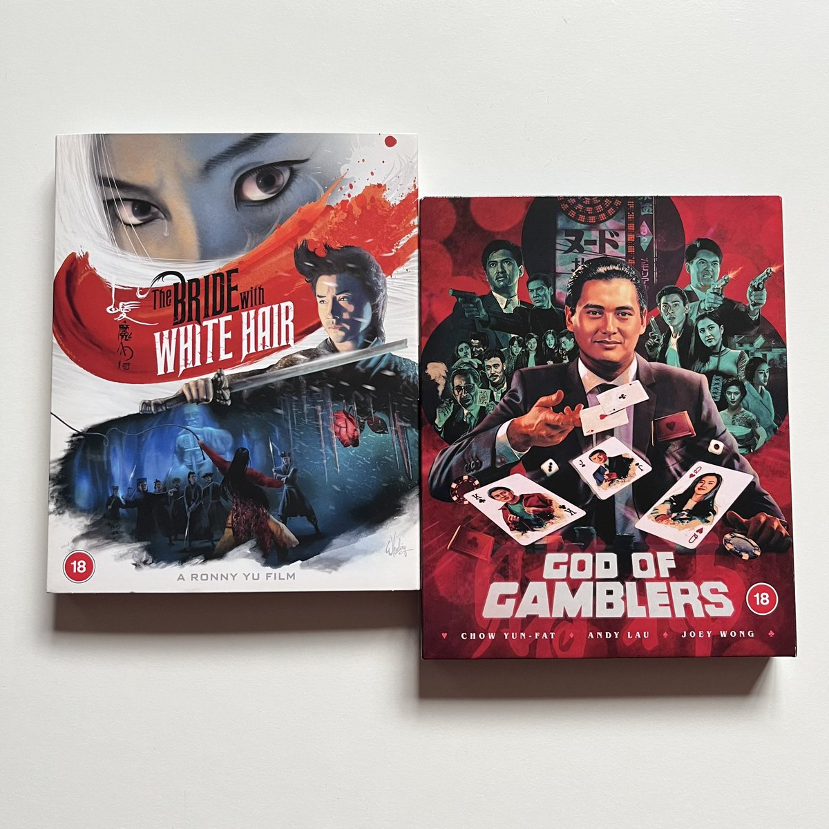 oneinchpixel1's tweet photo. Todays Asian goodness, courtesy of @88films and @Eurekavideo This weekends viewing is now sorted. 👌🏻 #HongKongCinema #PhysicalMedia #GodOfGamblers #ChowYunFat #AndyLau https://t.co/Fu34HUOZDN
