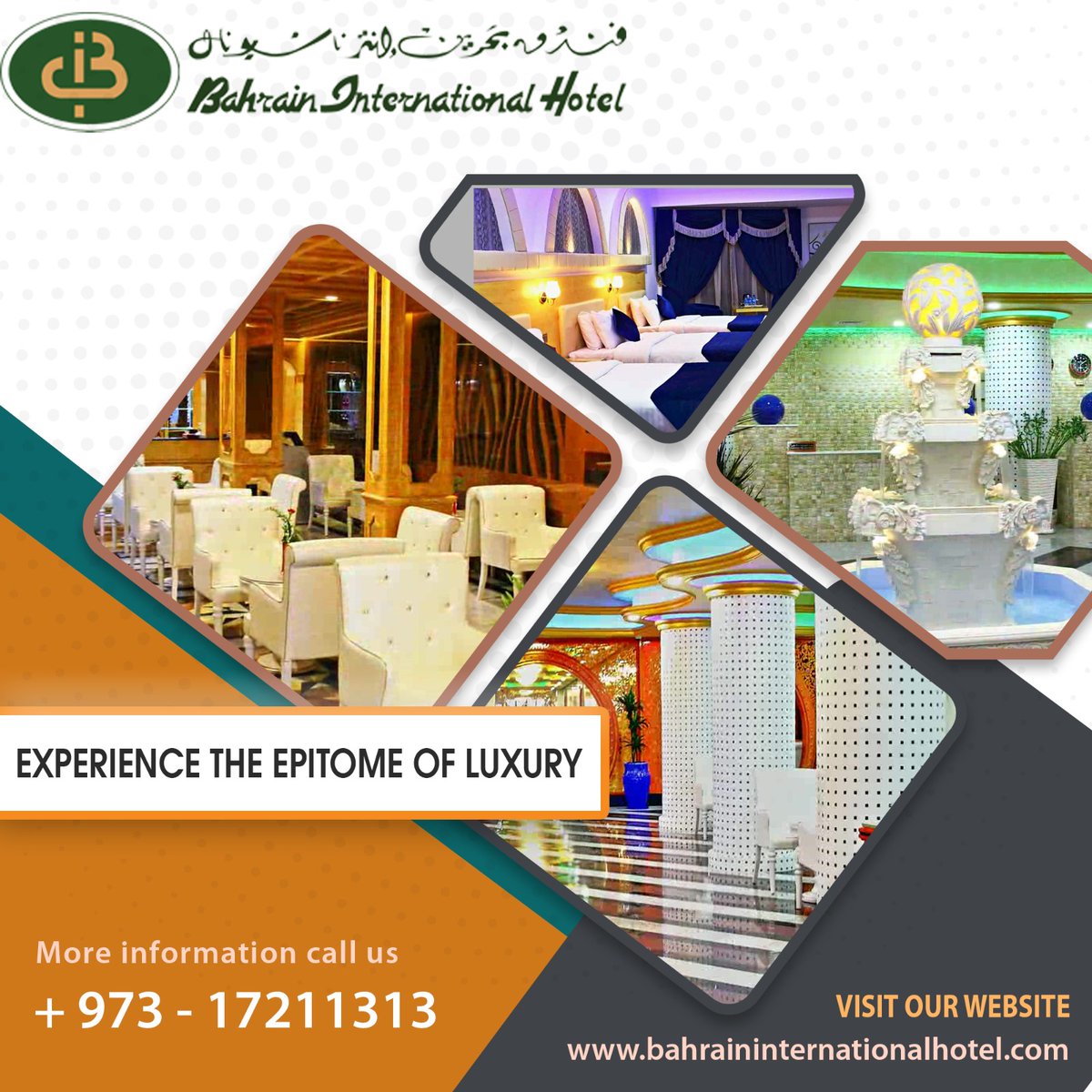 BahrainIntHotel's tweet photo. Experience the best of Bahrain with Bahrain International Hotel, the perfect 4 star hotel for your next holiday!Offering exceptional comfort and convenience.
🌐 https://t.co/11O0C1ypMR
📞 +973 1721 1313

#LuxuryStay  #4StarHospitality #BeyondExpectations #UnwindInStyle https://t.co/ph9NcwCkgH