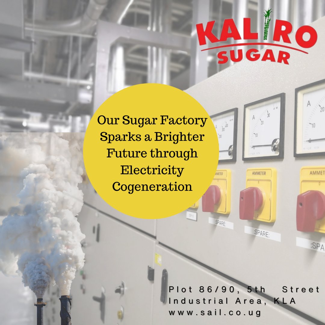SugarKaliro's tweet photo. Our Sugar Factory Sparks a Brighter Future through Electricity Cogeneration.

#PoweringProgress #SugarFactoryElectricity #BrighterFuture #KaliroCogeneration #UgandaEnergySolutions #SugarPoweredElectricity #SustainablePower #YvonneGodswill  #CogenerationSuccess #RenewableEnergy https://t.co/J9SUZhN66d
