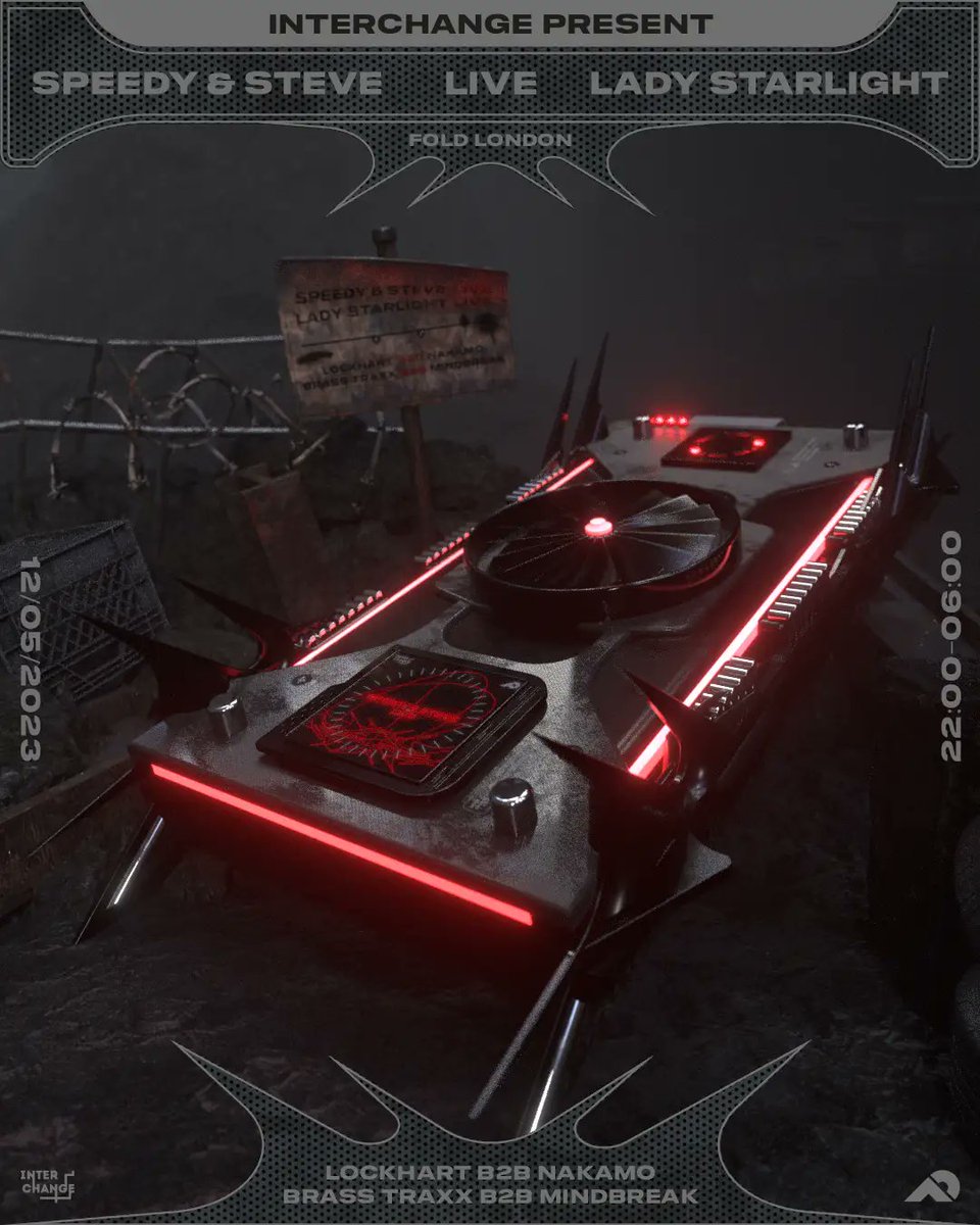 Applying extended &amp; improvised series of shocks with <a href="/jochempaap/">Speedy J</a> over at FOLD London this Friday

Oh and Lady Starlight is also on the bill