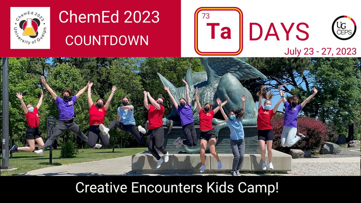 Tantalum reason to come to ChemEd2023! Bring your kids to our special 3-day Creative Encounters ChemEd Kids Camp. While you are in sessions, your kids will be engaged in activities! Gr 2-8; Gr 9-12 are encouraged to contact us to inquire about volunteering creativeencounters.info