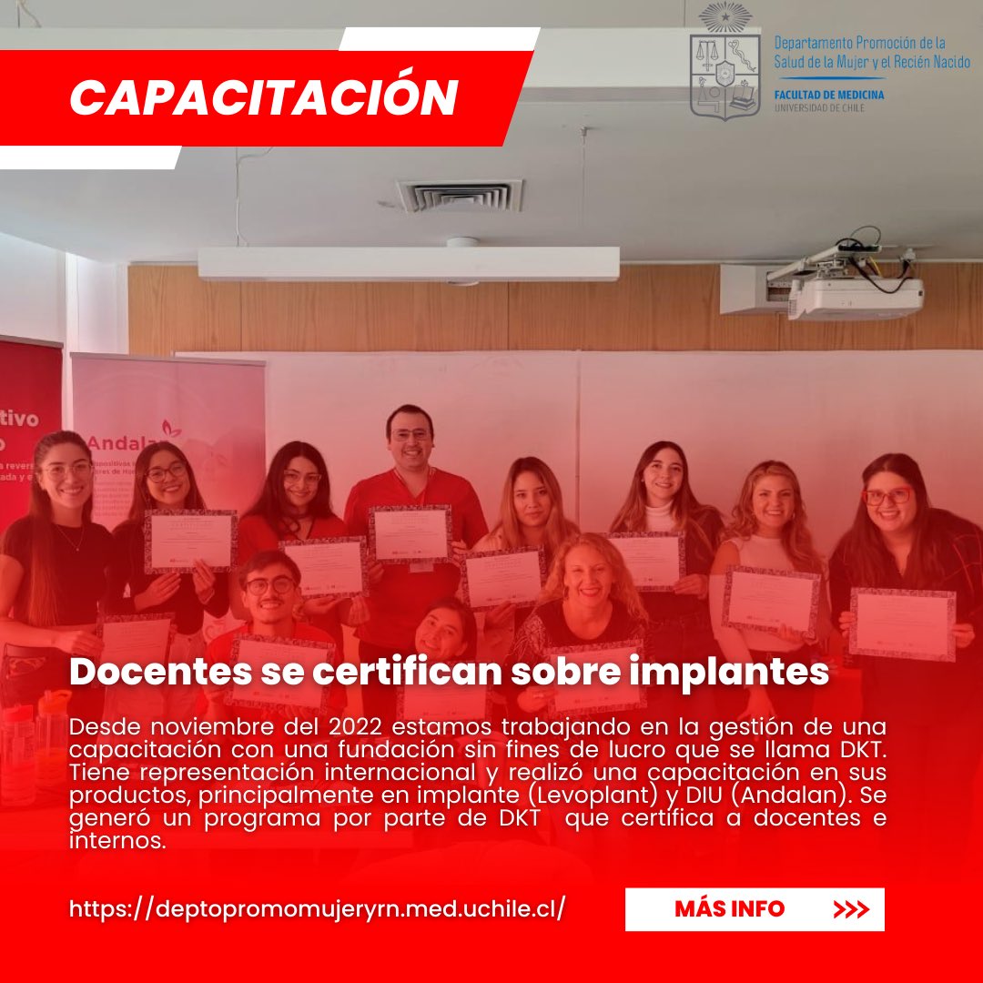 MujeryRN's tweet photo. Docentes y estudiantes se capacitan sobre implantes anticonceptivos 😎 Levoplant y Andalan en un programa impartido por DKT, una fundación sin fines de lucro.
#matrona #matron #ginecologia #ssyr #saludsexual #anticonceptivos #implantes #DIU https://t.co/2f33KteAPQ