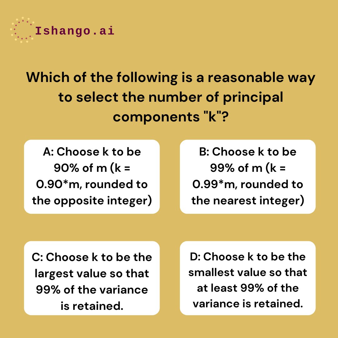 ishango_ai's tweet photo. How well do you know #datascience?
Put your knowledge to the test by answering this question. Leave your answer in the comments section👇👇👇

#triviathursday #datasciencetrivia https://t.co/yGLIm5XG4q