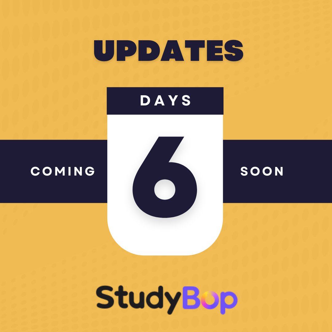 PlayStudyBop's tweet photo. 🎊Mark your calendars!
StudyBop is leaving beta next week and we can't wait to share all the new updates and features with you!
🚀Get ready for an even better learning game experience!
#StudyBop #BetaNoMore