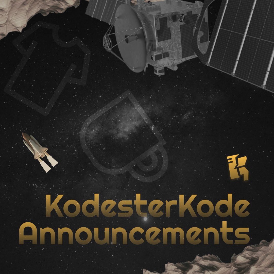 KodesterHQ's tweet photo. 📣  𝗔𝗡𝗡𝗢𝗨𝗡𝗖𝗘𝗠𝗘𝗡𝗧𝗦 𝗙𝗢𝗥 𝗞𝗢𝗗𝗘𝗦𝗧𝗘𝗥𝗞𝗢𝗗𝗘 𝗣𝗔𝗥𝗧𝗜𝗖𝗜𝗣𝗔𝗡𝗧𝗦 📣 

🧵 https://t.co/llOPlI2Bfu