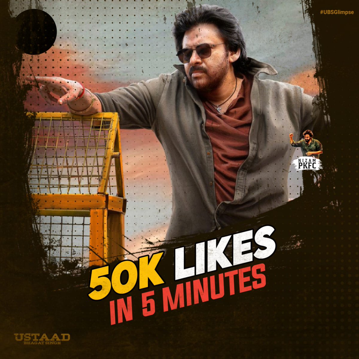 NizamPKFC's tweet photo. Fastest 50K Liked Glimpse 🔥🔥

🔗 https://t.co/jdL5XMjWGL

#UstaadBhagatSingh | @PawanKalyan https://t.co/WSItSwy5l7