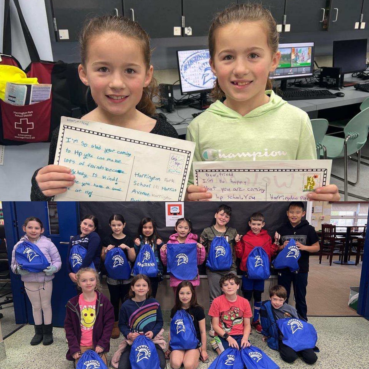 Jnitz33's tweet photo. Kind Kids Club made welcome bags for future new students at HP. #hp #weare https://t.co/1O5JMXDpVM