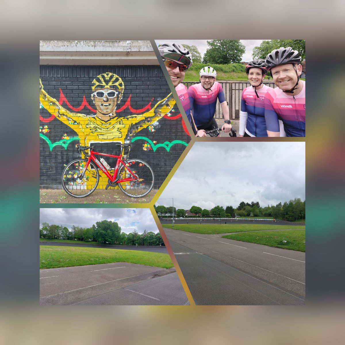EmmaDW321's tweet photo. Fantastic meeting up with the team @cerihjonescymru @Mc73James today at Maindee track, such an iconic place for Welsh cycling #feelsreal #L2P @CureLeukaemia @CV_UHB
https://t.co/K7SPOWRxkW https://t.co/HiBrUwKsTn
