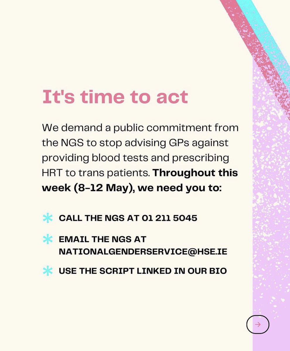 jennymaguir's tweet image. 🏳️‍⚧️Baby Spice says support trans people’s right to bodily autonomy🏳️‍⚧️

@TransHarmRedux are urging you to call and email Ireland’s National Gender Service and let them know that trans people deserve healthcare that works for them!💓

ℹ️all info here! docs.google.com/document/d/1a1…