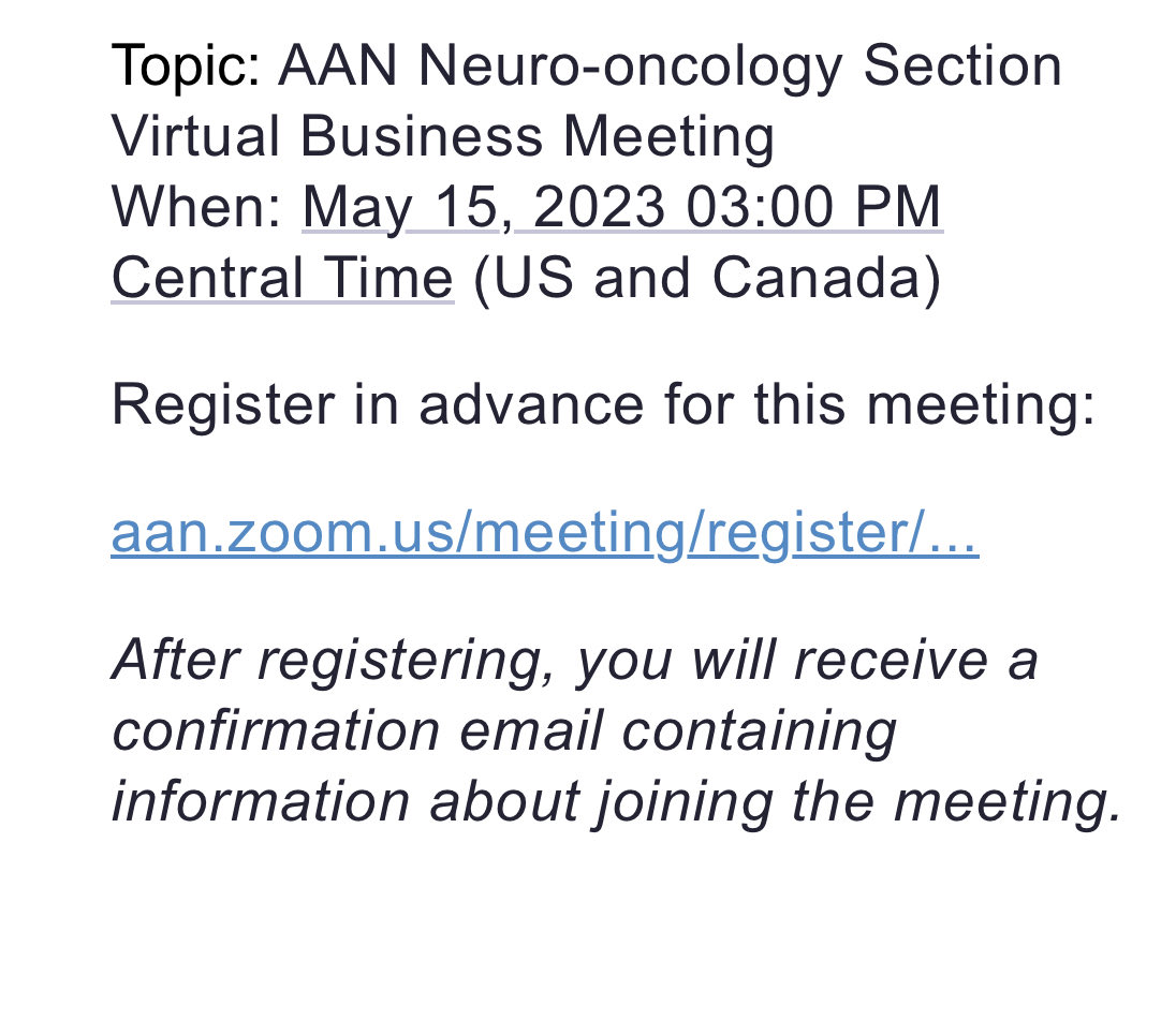 Nimish Mohile (he/him) (@nimishmohile) on Twitter photo I genuinely believe the <a href="/AANmember/">American Academy of Neurology</a> Neuro-oncology Section is INDISPENSABLE to its members. To learn what we do, how to get involved and bring new ideas, join our next mtg. Register here: aan.zoom.us/meeting/regist… I genuinely believe the <a href="/AANmember/">American Academy of Neurology</a> Neuro-oncology Section is INDISPENSABLE to its members. To learn what we do, how to get involved and bring new ideas, join our next mtg. Register here: aan.zoom.us/meeting/regist…