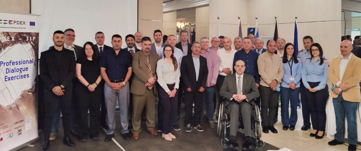 UfMSecretariat's tweet photo. Du 9 au 11 mai, l'expert en protection civile de l'#UpM @LaurentAlfonso participe à la conférence du projet PDEX, financé par @eu_echo en 🇯🇴🇮🇱🇵🇸 et réalisé par @CoE_CERIDES. À cette occasion, l'expert a présenté la plateforme régionale de dialogue en protection civile, et les prochaines étapes du renforcement de la coopération régionale.